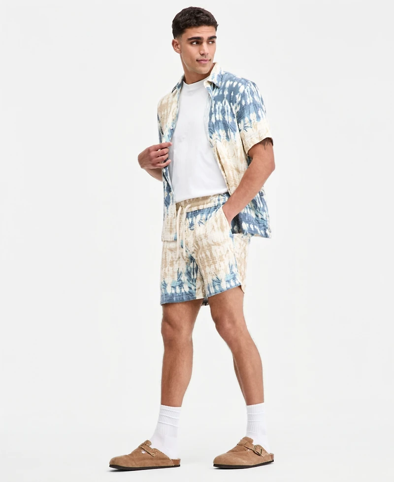 Sun + Stone Men's Maverick Dye Effect Shorts, Macy's Exclusive