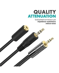 Movo Mv-RC300 Line to Microphone Attenuator Cable for DSLRs