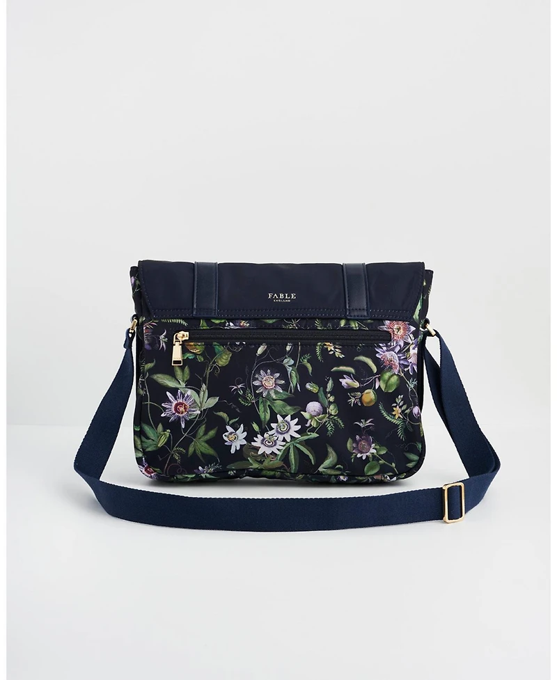 Fable England Women's Passion Flower Printed Satchel