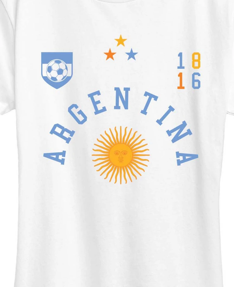 Hybrid Apparel Plus Argentina Soccer Jersey Graphic T-Shirt