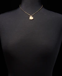 Dkny Pave Heart Pendant Necklace, 16" + 3" extender