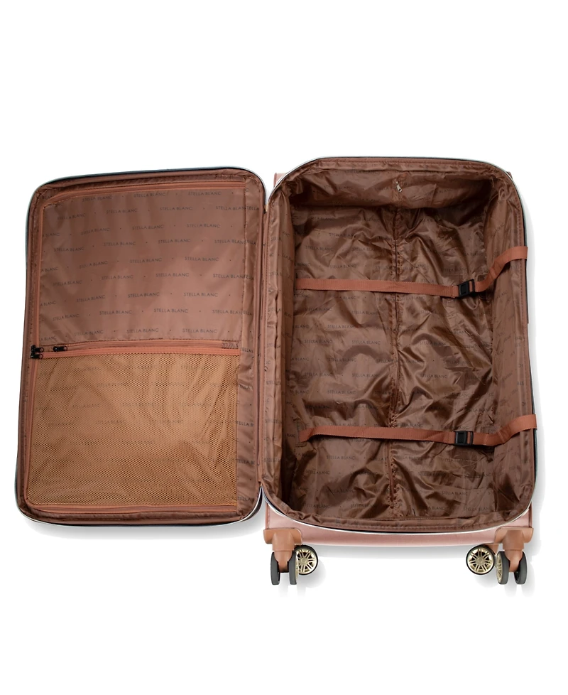Stella Blanc Luxe 3-Piece Softside Expandable Spinner
