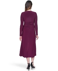 Vince Camuto Women's Shirred Long-Sleeve Dress