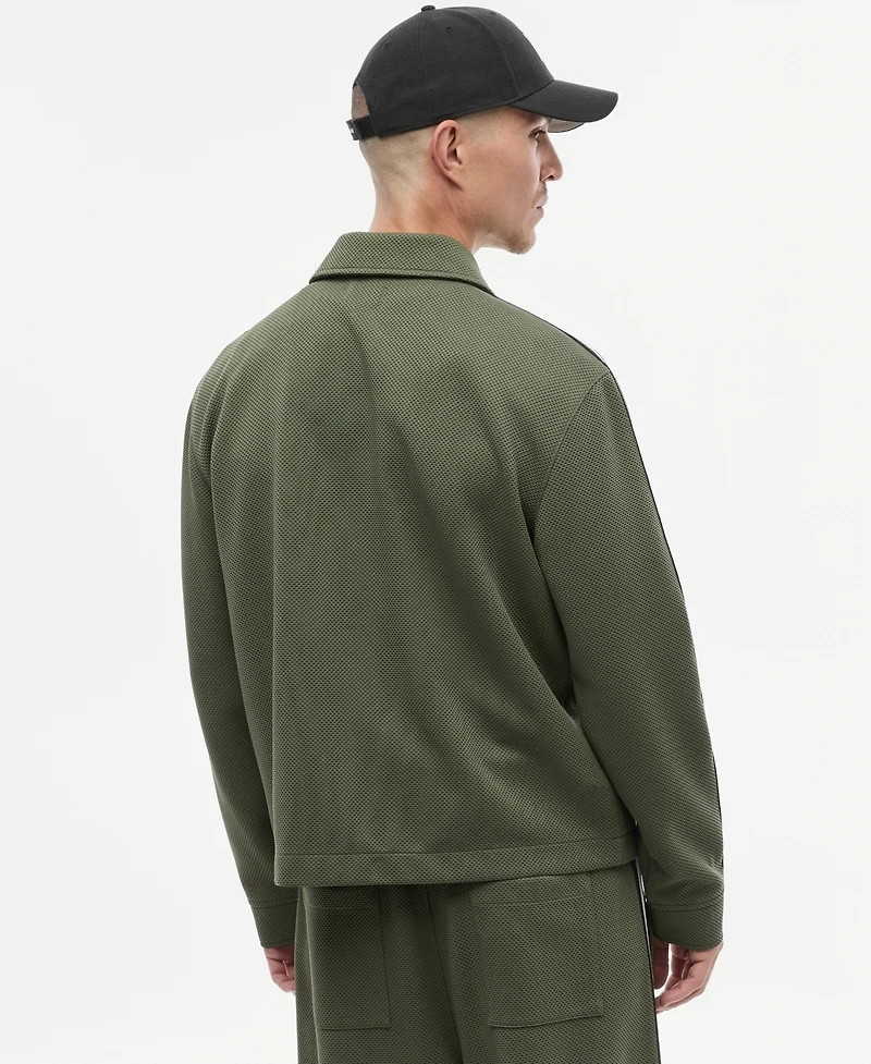 Mode of One Men's Sport Mesh Striped Jacket, Macy's Exclusive
