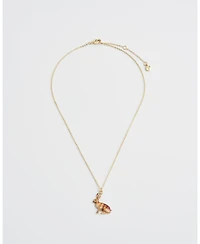 Fable England Enamel Rabbit Short Necklace