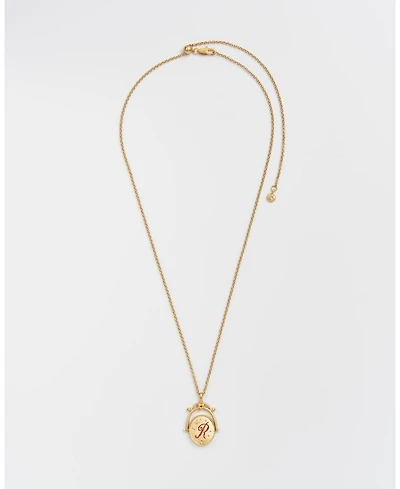 Fable England R Initial Spinner Chain Necklace