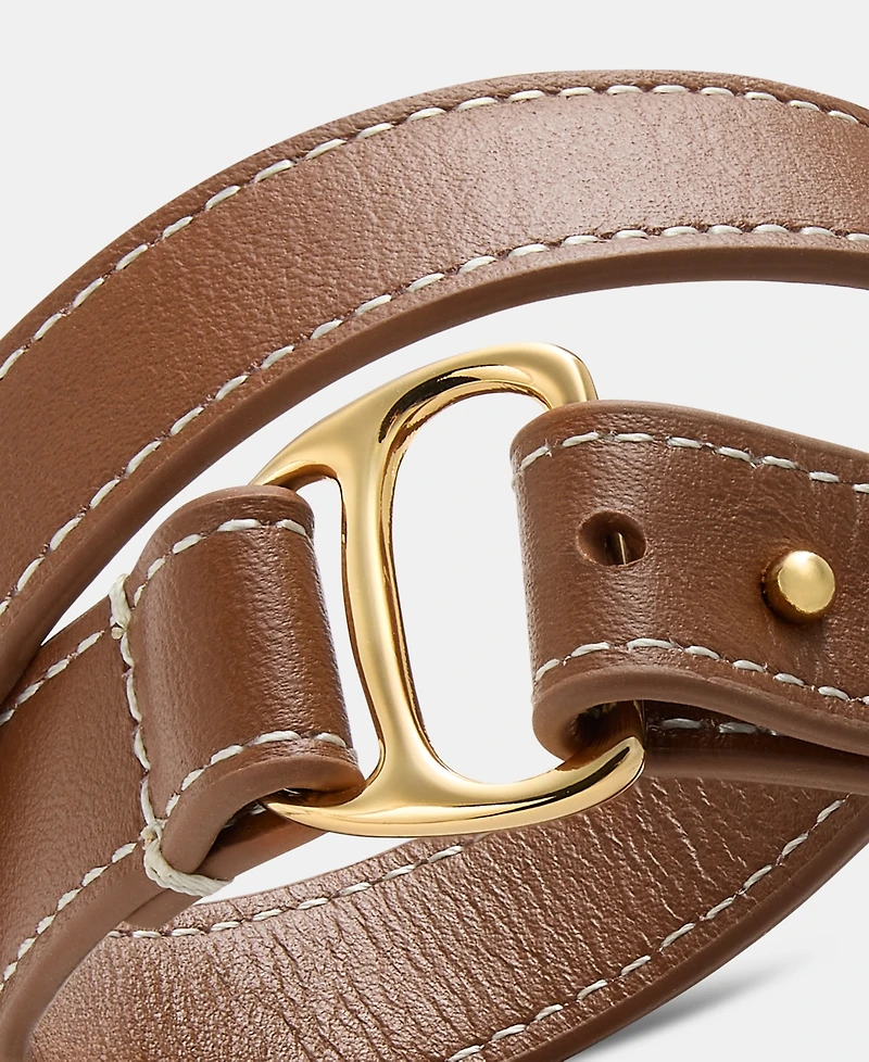 Lauren Ralph Lauren Leather Equestrian Wrap Bracelet