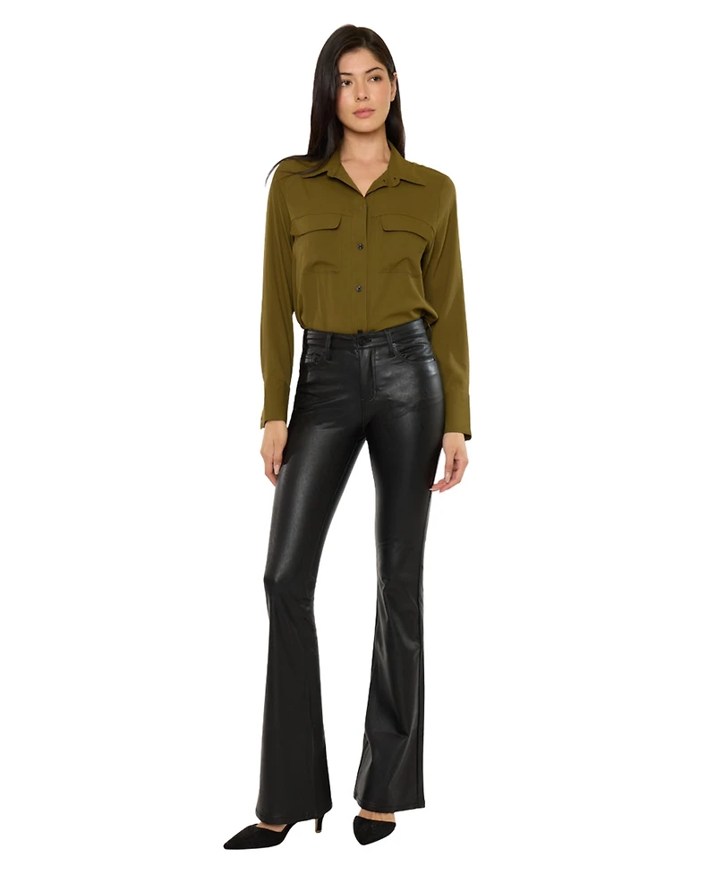 KanCan Women's Kiwi Mid Rise Flare Pants