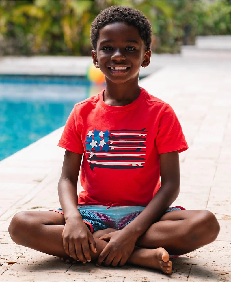 Lands' End Boys Short Sleeve Graphic Tee