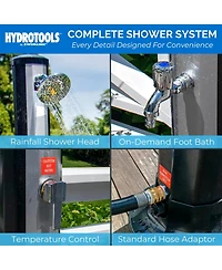 Swimline HydroTools Niagara Rainfall 7 Foot Adjustable Outdoor Solar Shower
