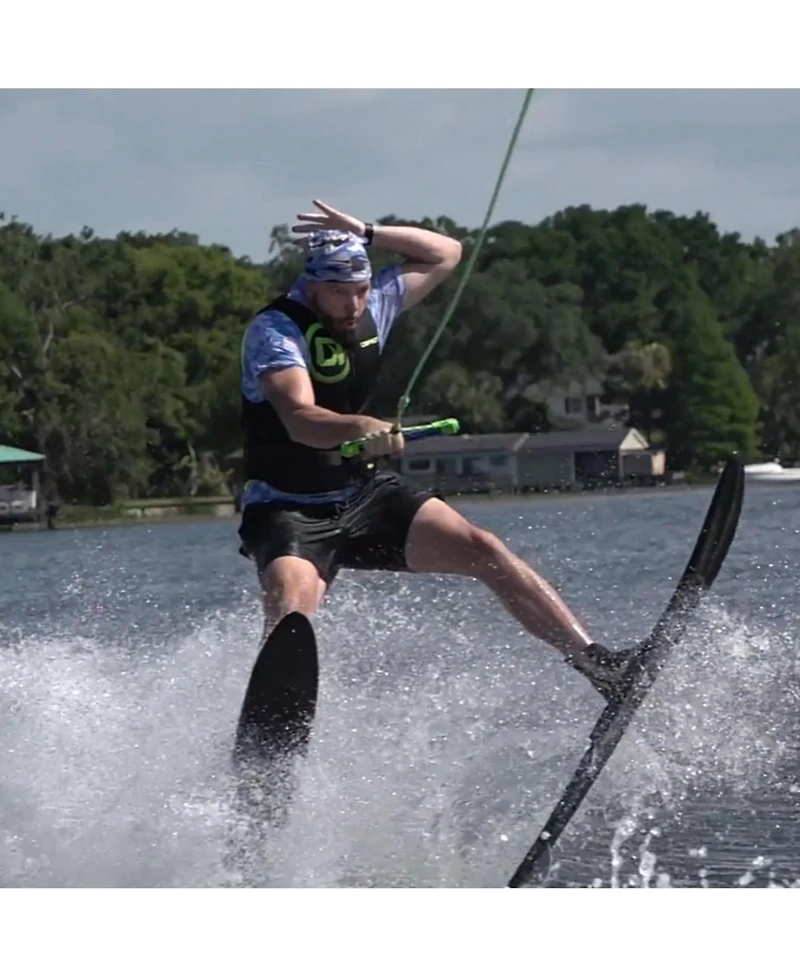 O'Brien Watersports 2191114 Adult 64 inches Celebrity Water skis, Blue and Black