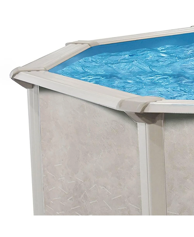 Aquarian Phoenix 21' x 52" Round Steel Frame Above Ground Outdoor Swimming Pool
