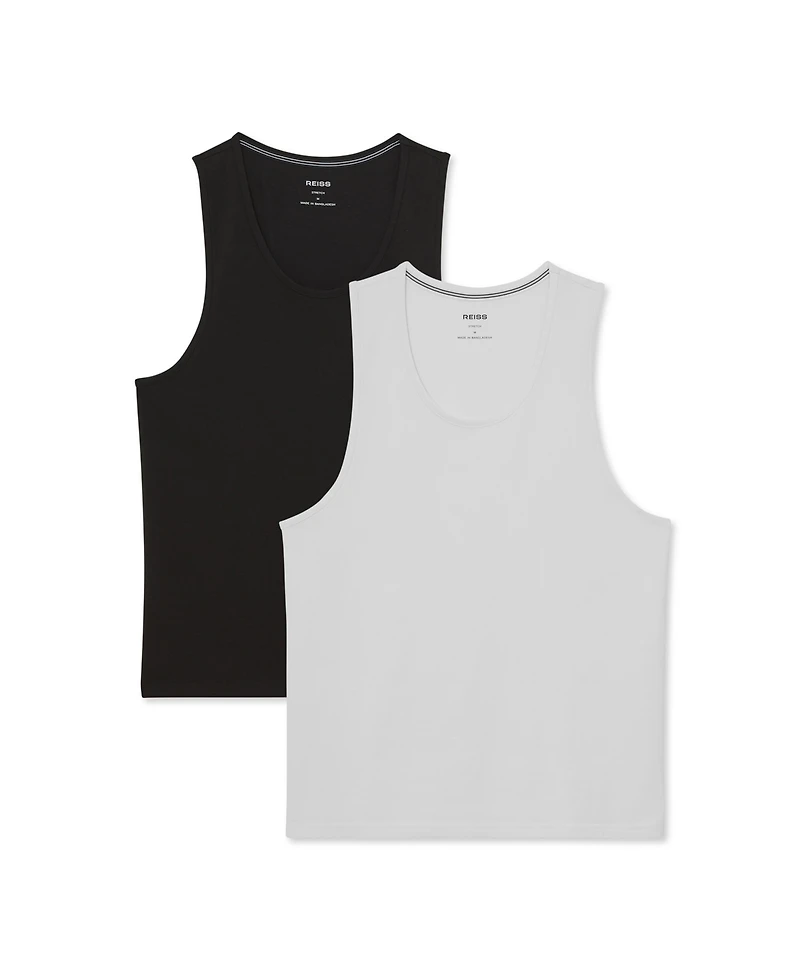 Reiss Men's Monty 2 Pack Jersey Tank Top