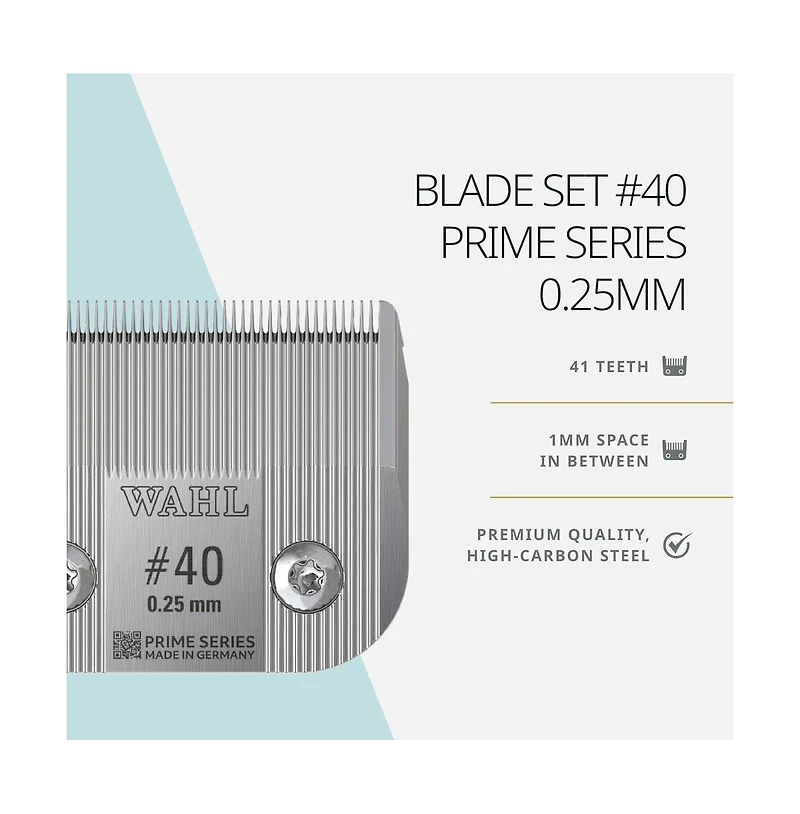 Wahl Pro Animal Prime Series Blades Professional Fine-Tooth Pet Clipper for Horse, Cat and Dog Grooming