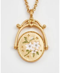 Fable England J Initial Jasmine Spinner Chain Necklace