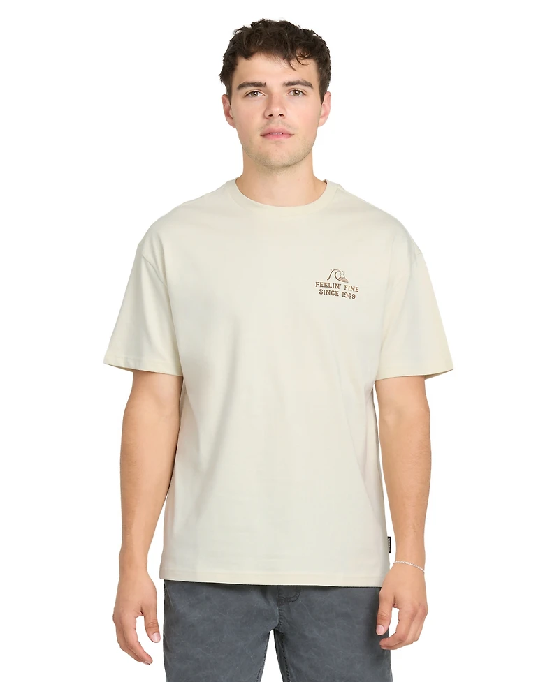Quiksilver Men's Originals 165g Rinspun Oversized-Fit T-shirts