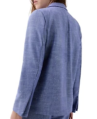 Scalpers Women's Linen Studs Blazer