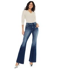 KanCan Women's Michelle High Rise Flare Jeans