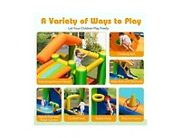 Slickblue Kids 8-in-1 Water Park Bounce House Inflatable No Blower