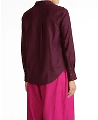 Universal Standard Plus Elbe Stretch Linen Shirt