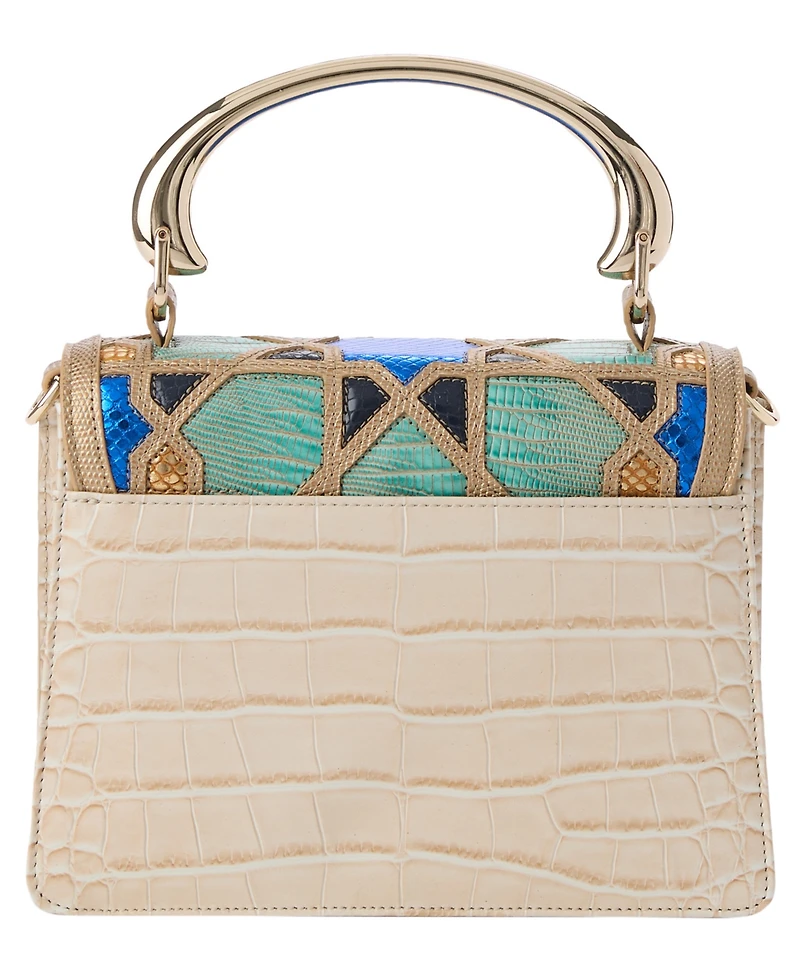 Brahmin Hallie Mosaic Small Satchel Handbag