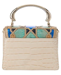 Brahmin Hallie Mosaic Small Satchel Handbag