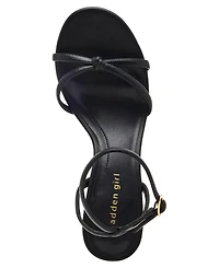 Madden Girl Women's Red Strappy Knot Stiletto Heel Dress Sandals