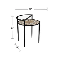 Augusta Home Lorengo Outdoor Accent Table