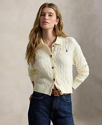 Polo Ralph Lauren Women's Collar Long-Sleeve Cardigan