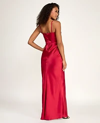 Seni & Cade Juniors' Open-Front Sleeveless Ball Gown