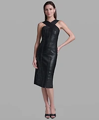 Bcbg Women's Black Bandage Midi Dress
