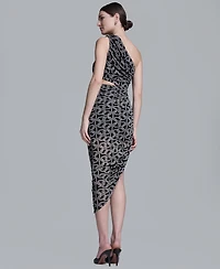 Bcbg Women's One-Shoulder Midi Dress