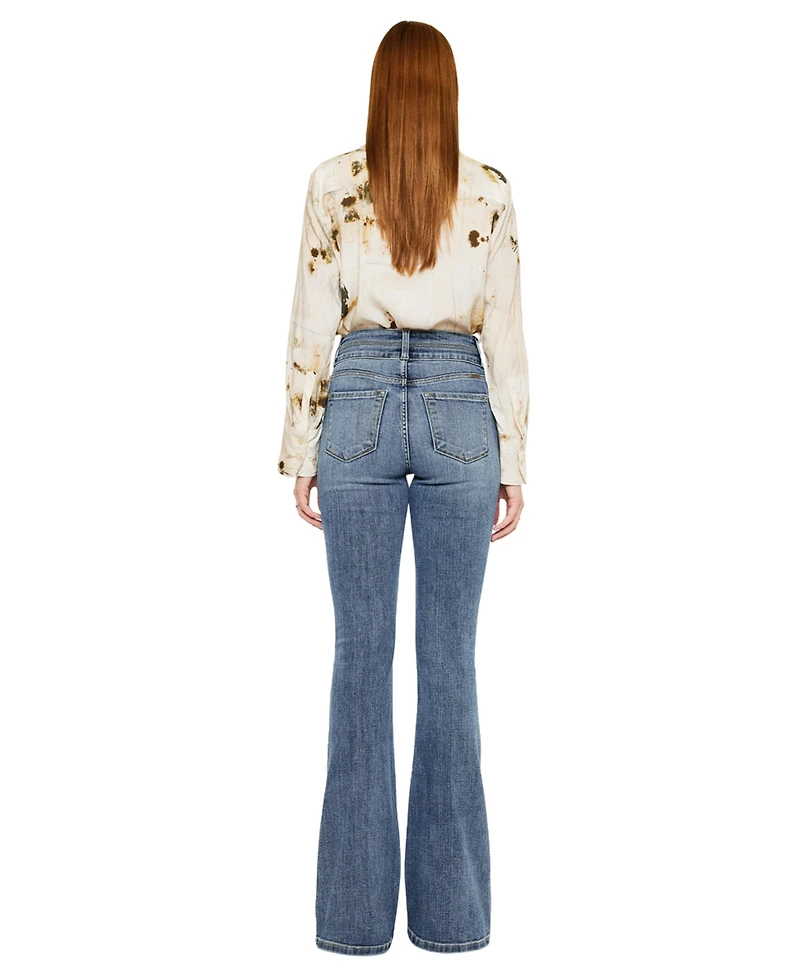 KanCan Women's Raven High Rise Skinny Bootcut Jeans