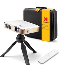 Kodak Luma 450 Smart Projector, Full Hd Portable Pico Projector with Tripod, Remote and Carrying Case