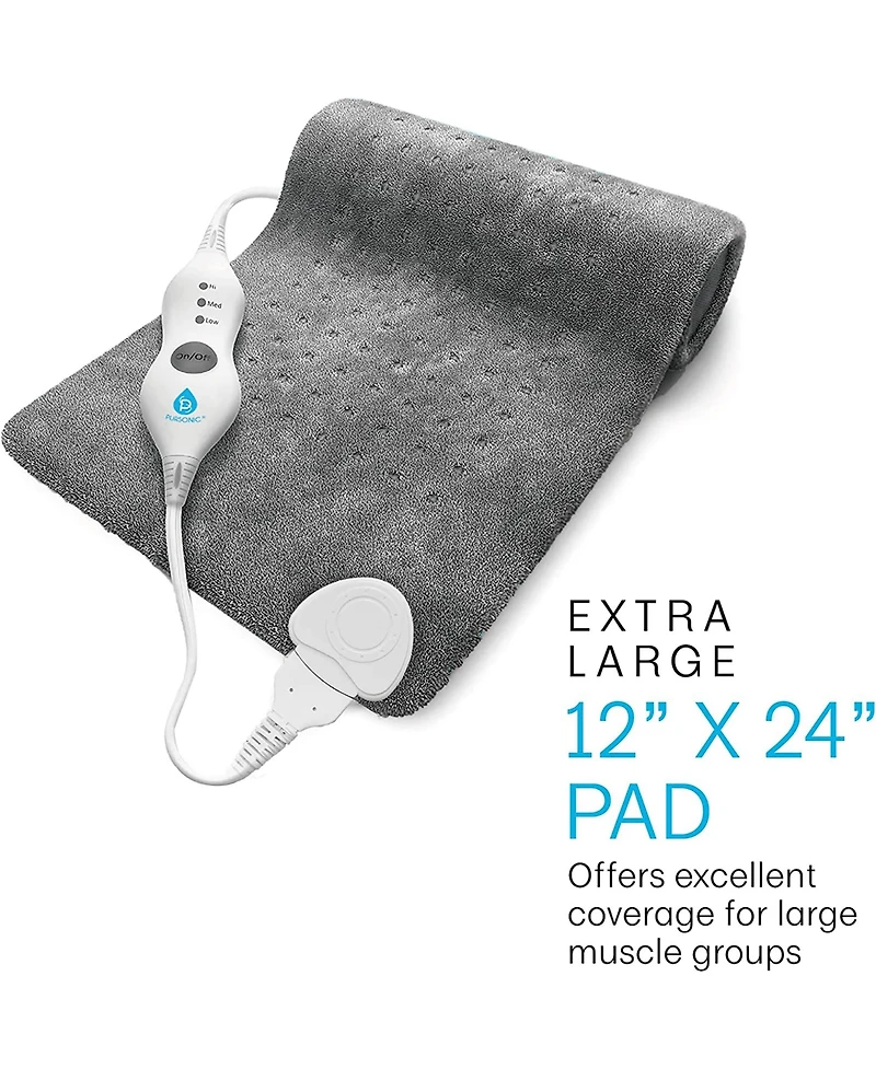 Pursonic Red Light Therapy Neck Wrap and Fast-Heating Full Body Heating Pad