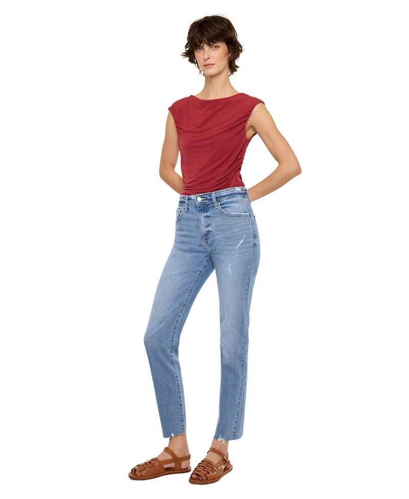 KanCan Essential Women's Ariana High Rise Straight Jeans