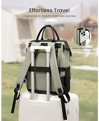 Lovevook Laptop Backpack for Women, 15.6 Inch Travel Backpack for Work College Business, Water Resistant Teacher Nurse Bag