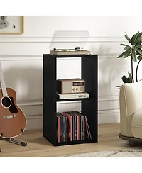 Gymax 2PCS -Cube Bookshelf Modern Vertical Bookcase w/ Anti-tipping Kits