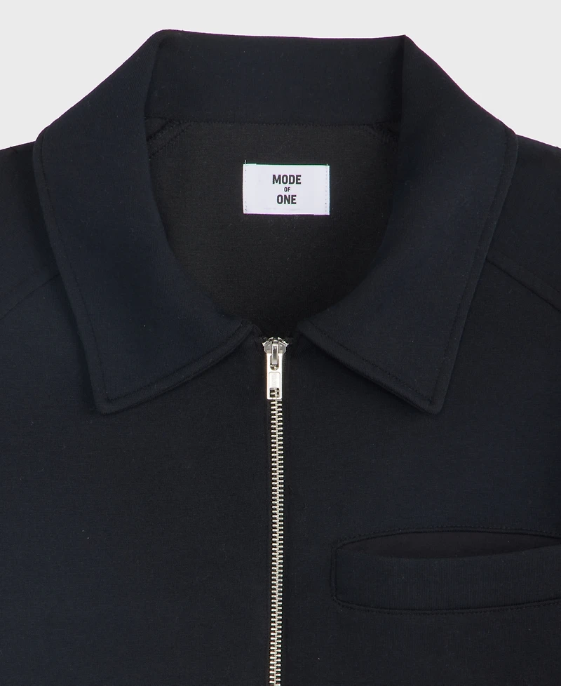 Mode of One Men's Relaxed-Fit Sweatshirt-Knit Jacket, Macy's Exclusive