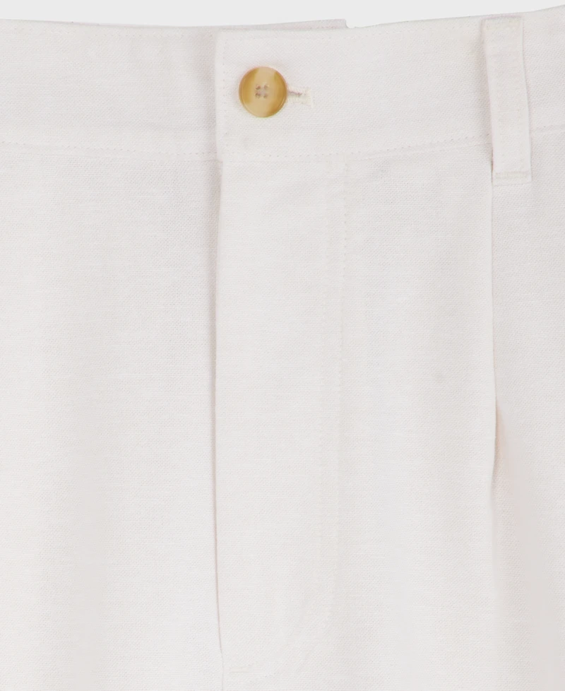 Mode of One Men's Relaxed-Fit Oxford Linen-Blend Pants, Macy's Exclusive