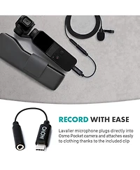Movo DM1P Omnidirectional Lavalier Microphone Compatible with The Dji Osmo Pocket