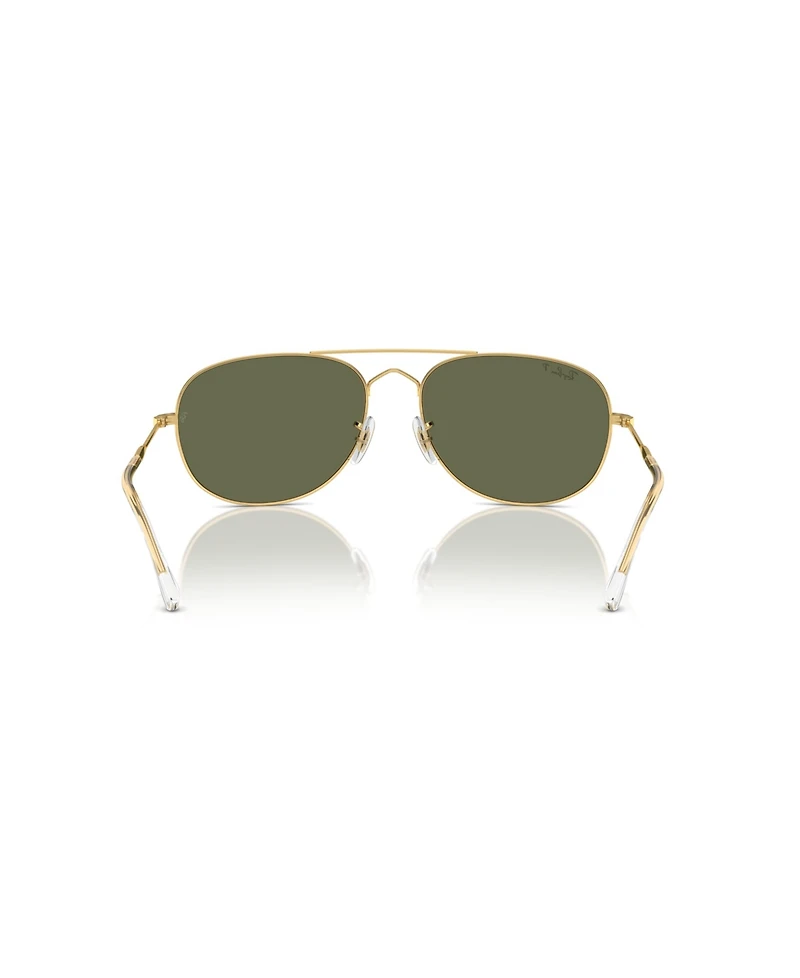 Ray-Ban Unisex Polarized Bain Bridge Pilot Sunglasses, RB3735