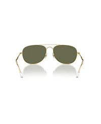 Ray-Ban Unisex Polarized Bain Bridge Pilot Sunglasses, RB3735