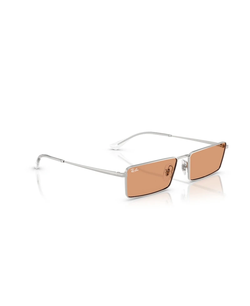 Ray-Ban Unisex Rectangle Sunglasses, Emy RB3741