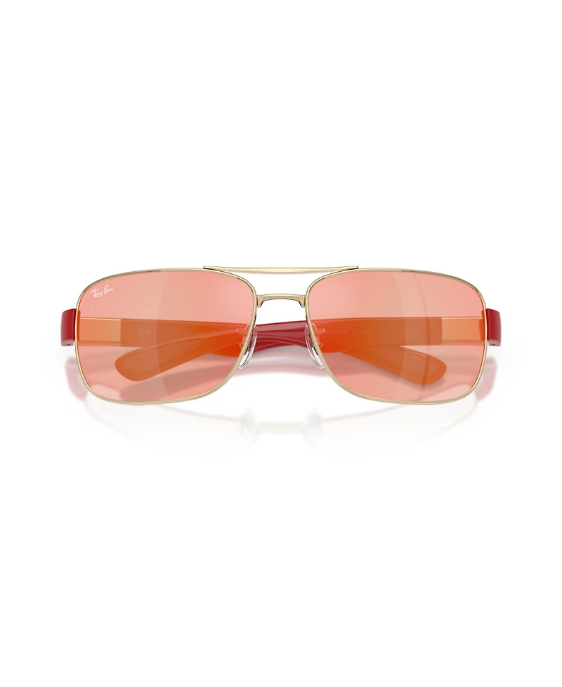 Ray-Ban Unisex Scuderia Ferrari Collection Square Sunglasses, RB3763M