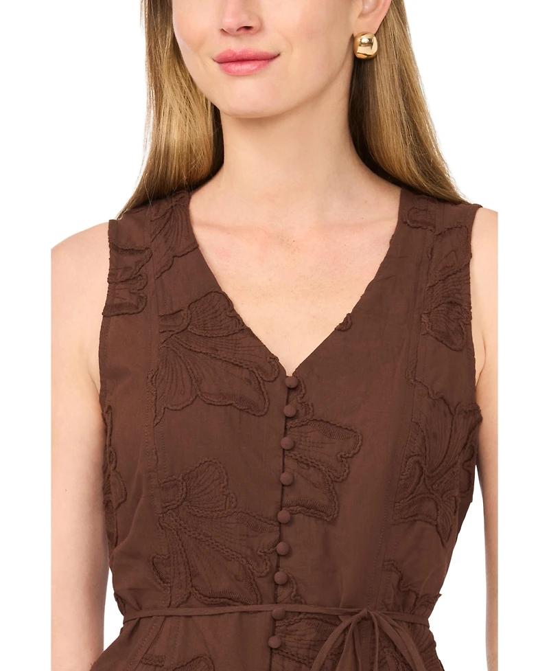 Vince Camuto Women's Cotton V-Neck Tank Top