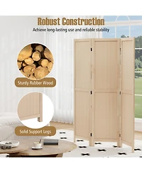 sumyeg 3-Panel Folding Room Divider for Home Office Bedroom or Restaurant Use