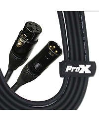 ProX Xc-MIC10 10' Xlr-f to Xlr-m Balanced High Performance Microphone Cable