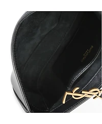 Pre-Owned Saint Laurent Black Smooth Calfskin Mini Le 5 A 7 Hobo