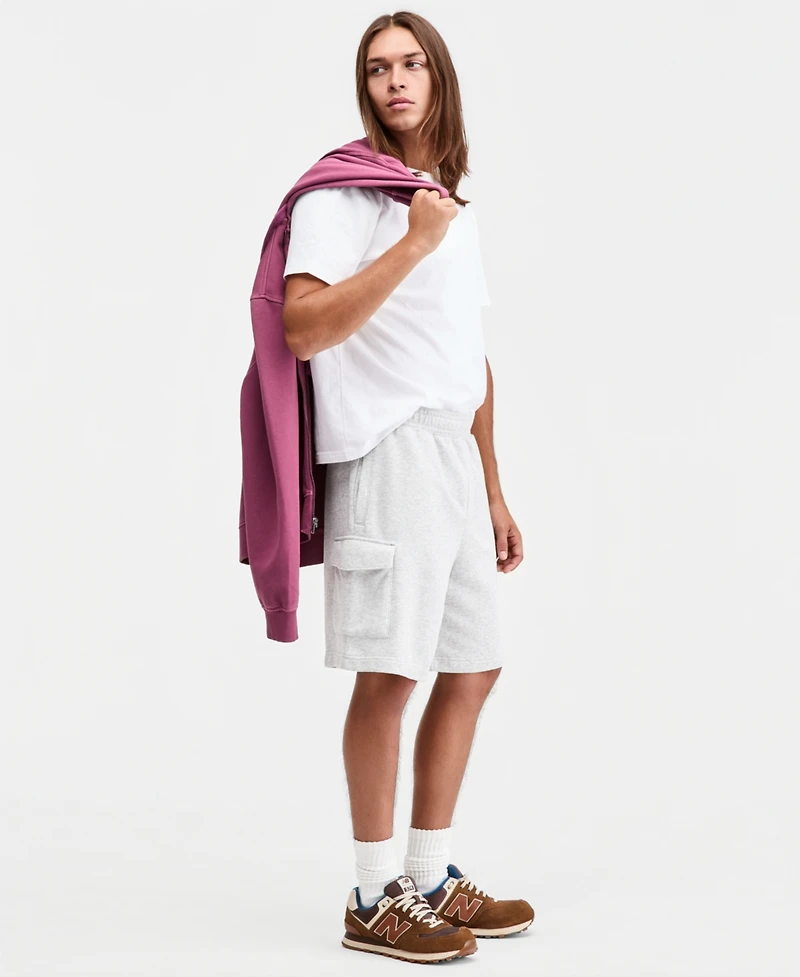 Sun + Stone Men's Heathered Utility Terry Shorts, Macy's Exclusive